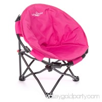 Lucky Bums Moon Camp Kids Adult Indoor Outdoor Comfort Lightweight Durable Chair with Carrying Case, Pink, Small   568935384